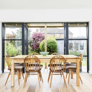 glazed doors to the garden
