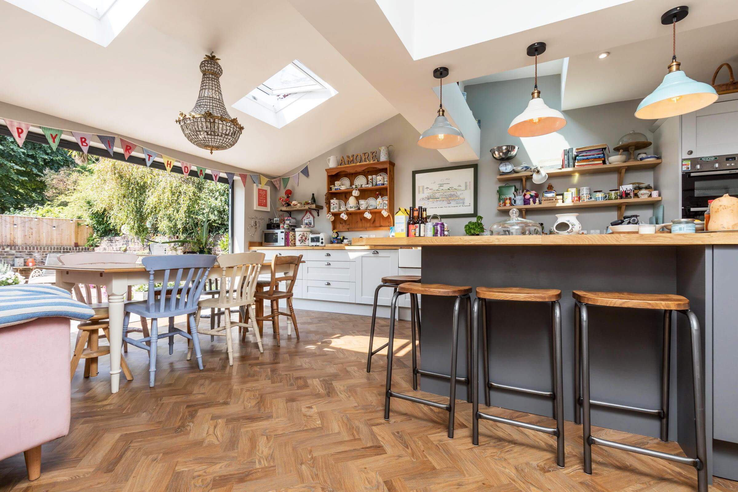 a kitchen dining extension